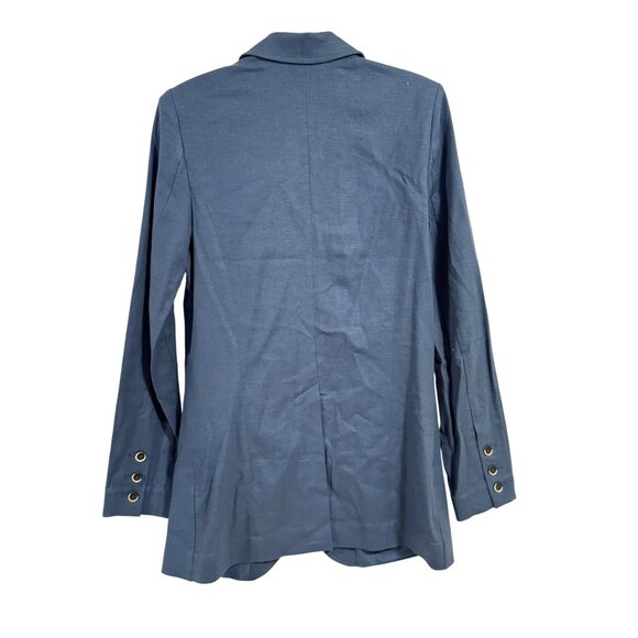 Universal Standard Coastal Linen Blue Blazer Size 2XS NWT - Picture 7 of 9